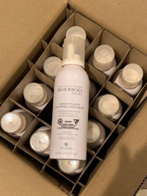 Lot Of 12 Bottles Of Alterna Bamboo Volume Weightless Whipped Mousse 6.0 Oz