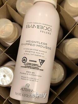 Lot of 12 bottles of ALTERNA Bamboo Volume Weightless Whipped Mousse 6.0 oz