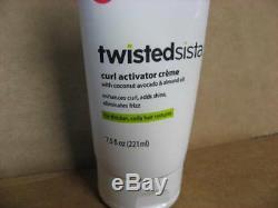 Lot of 24 New Twisted Sista Curl Activator Creme Coconut Oil Avocado 7.5 oz
