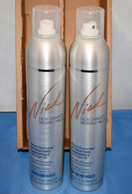 Lot Of 2 Nick Chavez Beverly Hills Thirst Quencher Hydrating Hairspray 10oz