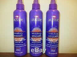 Lot of 3 Aussie Miraculously Smooth 12 hour Anti Humidity Hairspray 8.5 oz