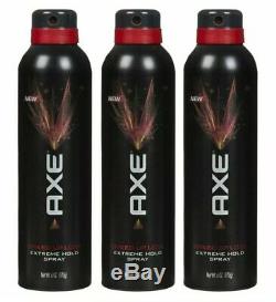 Lot of 3 Axe Spiked Up Look Extreme Hold Spray 6 oz DISCONTINUED HTF Rare