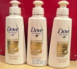 Lot of 3 Dove Nutritive Nourishing Oil Care Leave In Smoothing Cream 4 oz
