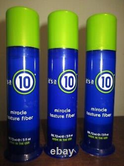 Lot of 3 Its A 10 Miracle Texture Fiber -3 oz