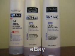 Lot of 3 John Frieda Frizz Ease CURL AROUND Conditioner 10 oz. NEW VHTF