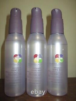 Lot of 3 Pureology HYDRATE Shine Max Shinning Hair Smoother 4.2 oz