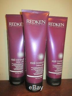 Lot of 3 Redken Real Control Crema Care 8.5 Oz. Each