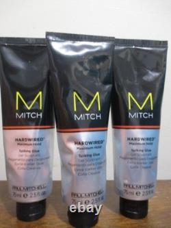 Lot of 3 Unboxed Paul Mitchell MITCH Hardwired Spiking Glue 2.5 oz