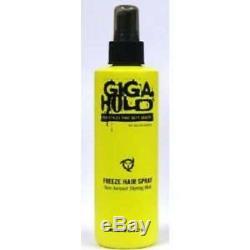 Lot of 4 Giga Hold Freeze Hair Spray Salon Grafix Non-aerosol Styling Mist, 8 Oz