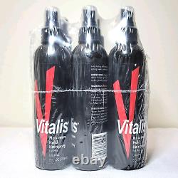 (Lot of 6) Vitalis Hairspray For Men Non-Aerosol Unscented Maximum Hold 8 fl oz