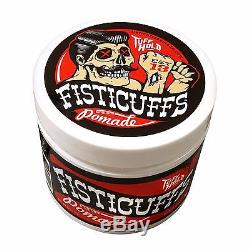 Lot of 96 (4 cases) of Fisticuffs TUFF HOLD Pomade 4oz. Jars