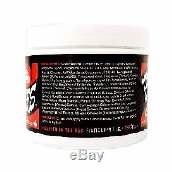 Lot of 96 (4 cases) of Fisticuffs TUFF HOLD Pomade 4oz. Jars