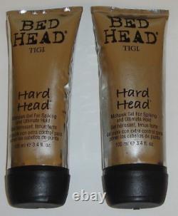 Lot of TWO Bed Hard Head Mohawk Gel for Spiking 3.4oz Damaged Packaging