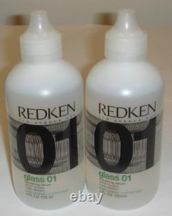 Lot of TWO Redken Glass 01 Smoothing Serum Mild Control 4 Oz 120mL Discontinued