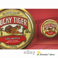 Lucky Tiger Cru-Butch Control Wax For Short Styled Haircuts 1.4 oz (40g) NEW