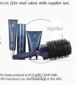 MONAT Blow Out Cream Rejuvabeads Tousled Texturizing Mist Roller Brush + Gift