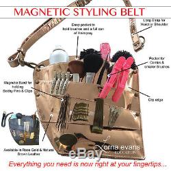 Magnetic Leather Styling Belt Rose Gold Hairdressing