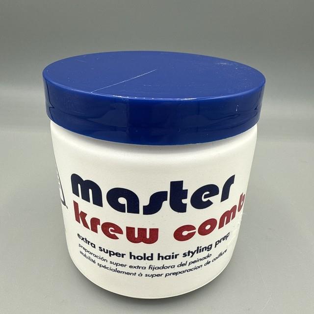 Master Krew Comb Extra Super Hold Hair Styling Prep 16 Oz Large Tub New