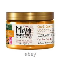 Maui Moisture Curl Quench + Coconut Oil Ultra-Hold Gel for Curly Hair Styling