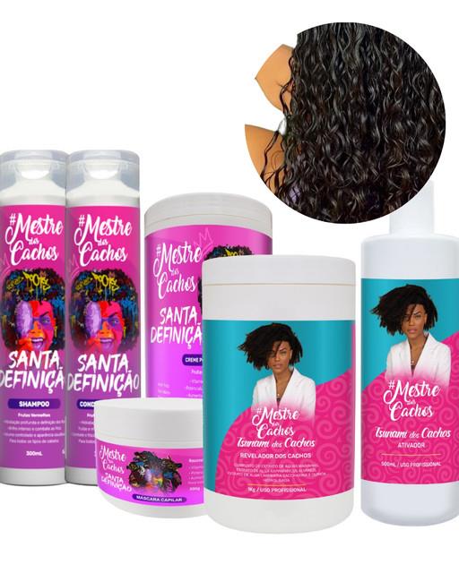 Mestre Dos Cachos Tsunami Kit Brazilian Curl Loosening & Definition Treatment