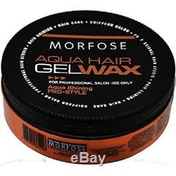 Morfose Aqua Hair Gel Wax Pro-Style Professional Shinning 5.92oz (Orange)