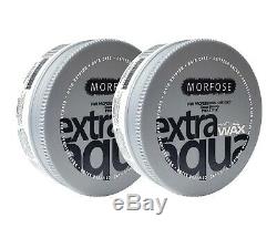 Morfose Extra-Shining Pro-Style Aqua Hair Gel Wax (White) Pack of 2