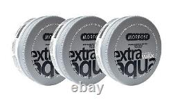 Morfose Extra-Shining Pro-Style Aqua Hair Gel Wax (White) Pack of 3