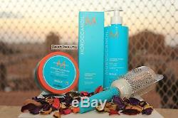 Moroccanoil Moroco Kit shampoo+oil+mask+brush for weakened & damaged hair sale