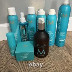 Moroccanoil Purple Backpack Bundle 9 Products