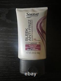 NEW (1) Suave Sleek Anti-Frizz Smooth & Shine Cream 3.5 oz HTF