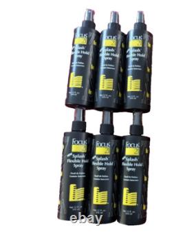 NEW Focus 21 Splash Flexible Hold Spray Hairspray 12 Oz (6 Bottles)