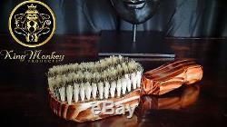 NEW KING SCORPION 360 10 Row Luxury Designer Natural Pine Wood Hair Brush
