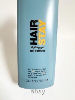 NEW KMS CALIFORNIA HAIR STAY STYLING GEL FIRM HOLD WITHOUT FLAKING 25.3 oz Jumbo NEW KMS CALIFORNIA HAIR STAY STYLING GEL FIRM HOLD WITHOUT FLAKING 25.3 oz Jumbo