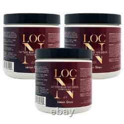 NEW! LOC N Edge Gel EXTRA HOLD 16 Oz. LEMON GRASS Pack of 3