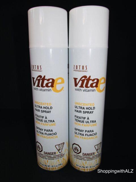 New Lot 2 Zotos Lamaur Vita E Ultra Hold Hair Spray Hairspray Unscented 10.5 Oz