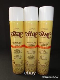 NEW LOT 3 Zotos Lamaur Vitae Vita E Maximum Hold Professional Hairspray 10 oz