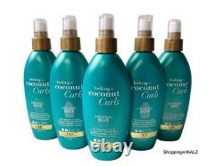 NEW LOT 5 OGX Locking + Coconut Curls Finishing Mist 6 oz