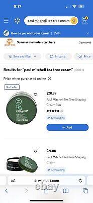 NEW Paul Mitchell Tea Tree Shaping Cream 3oz FULL CASE (12) Flexible Texture