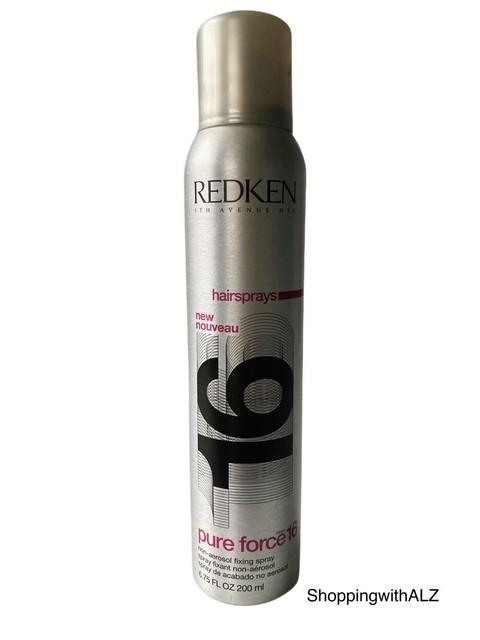 New Redken Pure Force 16 Non-aerosol Fixing Spray Hairspray 6.75 Oz