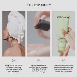 NIB 100% Authentic Crown Affair The Smoothing Air Dry Hair Styling Cream, 6 oz