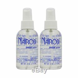 Nairobi Sheer Shine 4 fl. Oz. (118 ml) Enhancer & Thermal Protectant Pack of 2