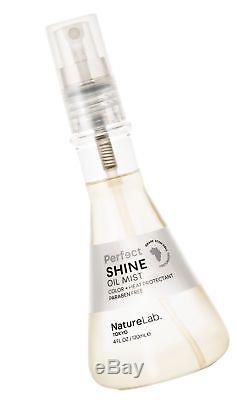 NatureLab. Tokyo Perfect Shine Oil Mist increases luminescence in dull, dra