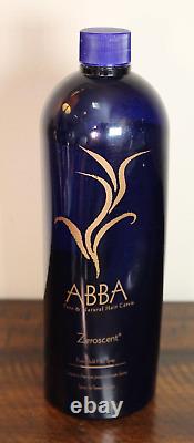 New ABBA Firm-Hold Hair Spray Zeroscent 33.8 fl oz Refill Pure Natural Hairspray