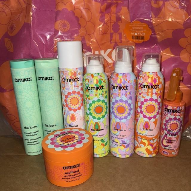 New- Amika Try Me Kit 9 Pieces- Limited Edition Bag Included- Free Shipping