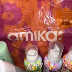 New- Amika Try Me Kit 9 Pieces- Limited Edition Bag Included- FREE SHIPPING