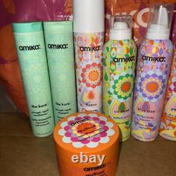 New- Amika Try Me Kit 9 Pieces- Limited Edition Bag Included- FREE SHIPPING