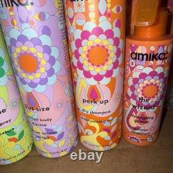 New- Amika Try Me Kit 9 Pieces- Limited Edition Bag Included- FREE SHIPPING