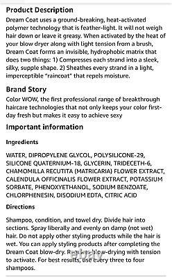 New COLOR WOW Dream Coat Supernatural Spray Set Of 8 $192 New COLOR WOW Dream Coat Supernatural Spray Set Of 8 $192