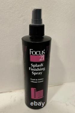 New Focus 21 Splash Ultimate Control Finishing Spray 12 Oz Extra Hold RARE