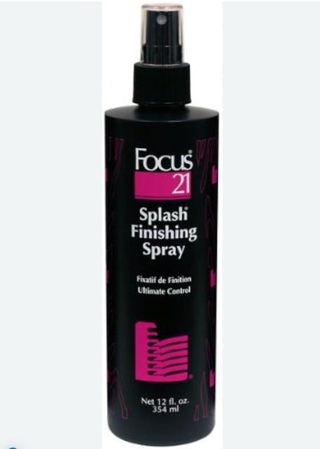 New Focus 21 Splash Ultimate Control Finishing Spray 12 Oz Extra Hold Rare